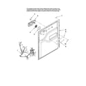 Maytag MDB6702AWB0 door and latch parts diagram