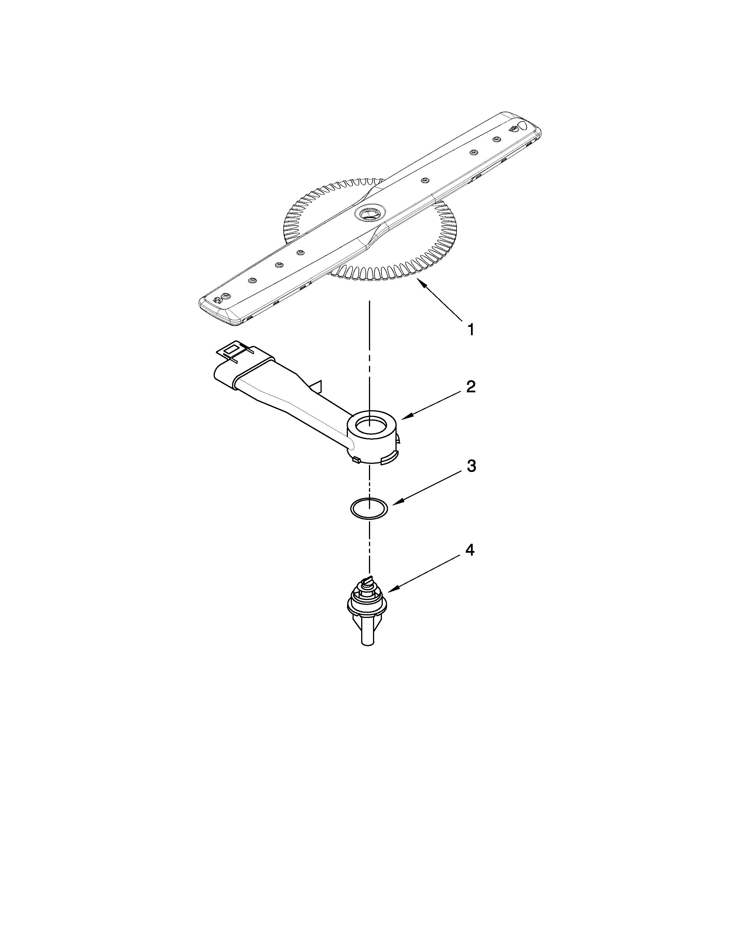 Maytag MDB8859AWW0 lower washarm parts diagram