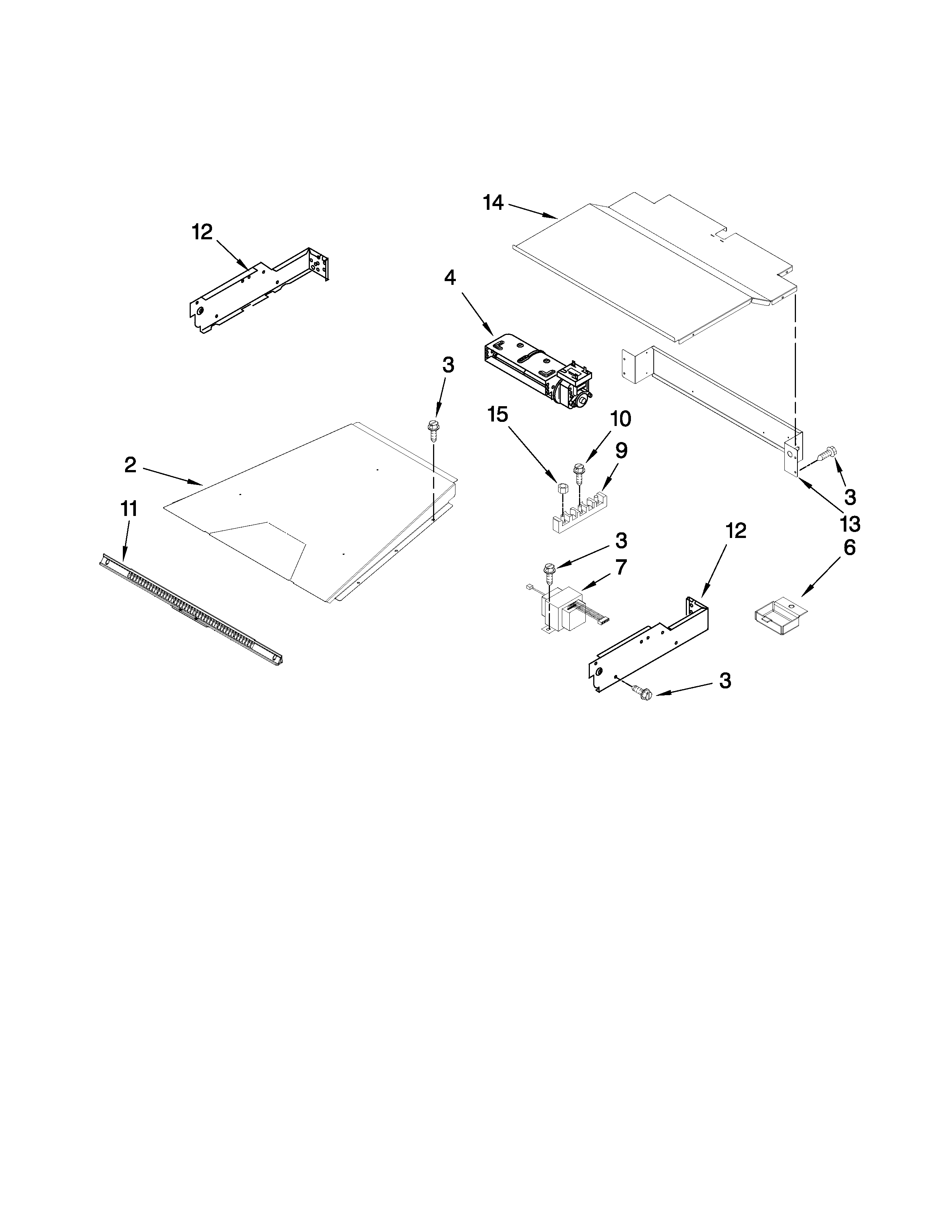 KitchenAid KEBS107SSS04 top venting parts diagram