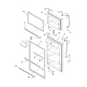 Whirlpool W8TXNWFWQ00 door parts diagram