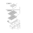 Whirlpool W8TXNWFWQ00 shelf parts diagram
