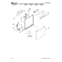 Whirlpool DU915PWWS0 frame and console parts diagram
