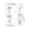Whirlpool DU915PWWS0 pump and motor parts diagram