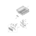Whirlpool DU915PWWS0 lower dishrack parts diagram