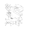 Whirlpool GB2SHDXTQ02 freezer liner parts diagram