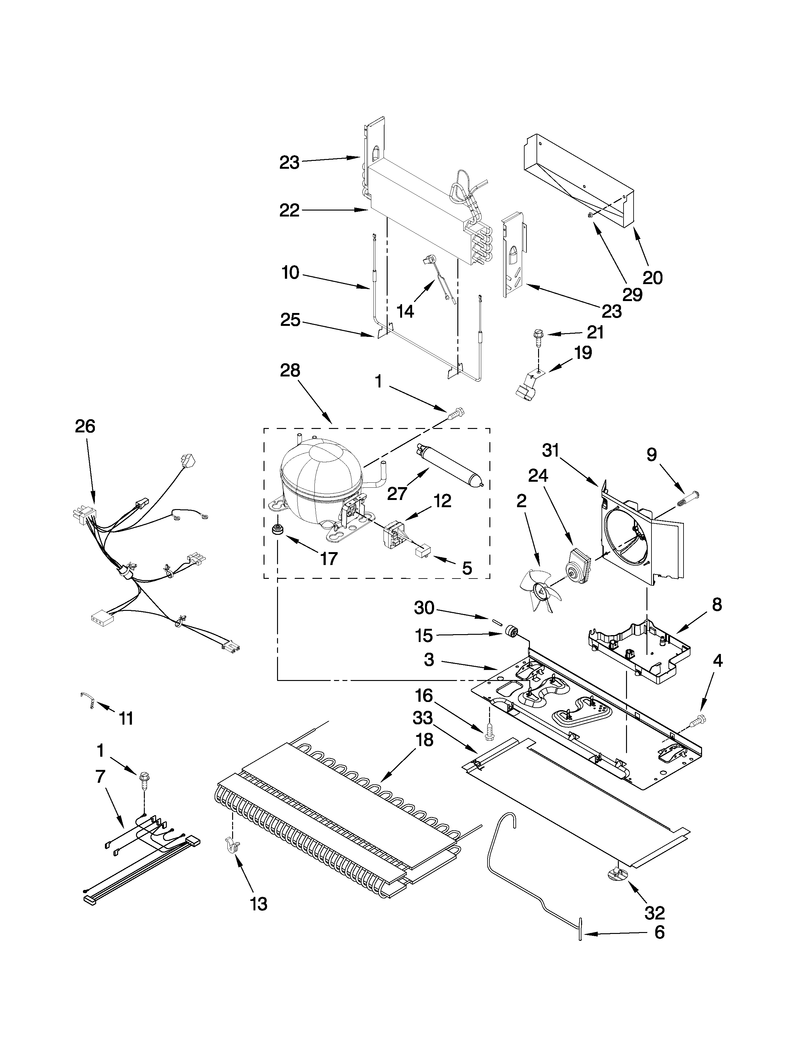 Jenn-Air JFI2089ATS2 unit parts diagram