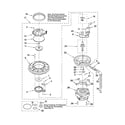Whirlpool DU930PWWS0 pump and motor parts diagram