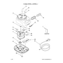 KitchenAid KFPW760COB3 motor and housing parts diagram
