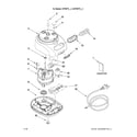 KitchenAid KFPM770NK2 motor and housing parts diagram