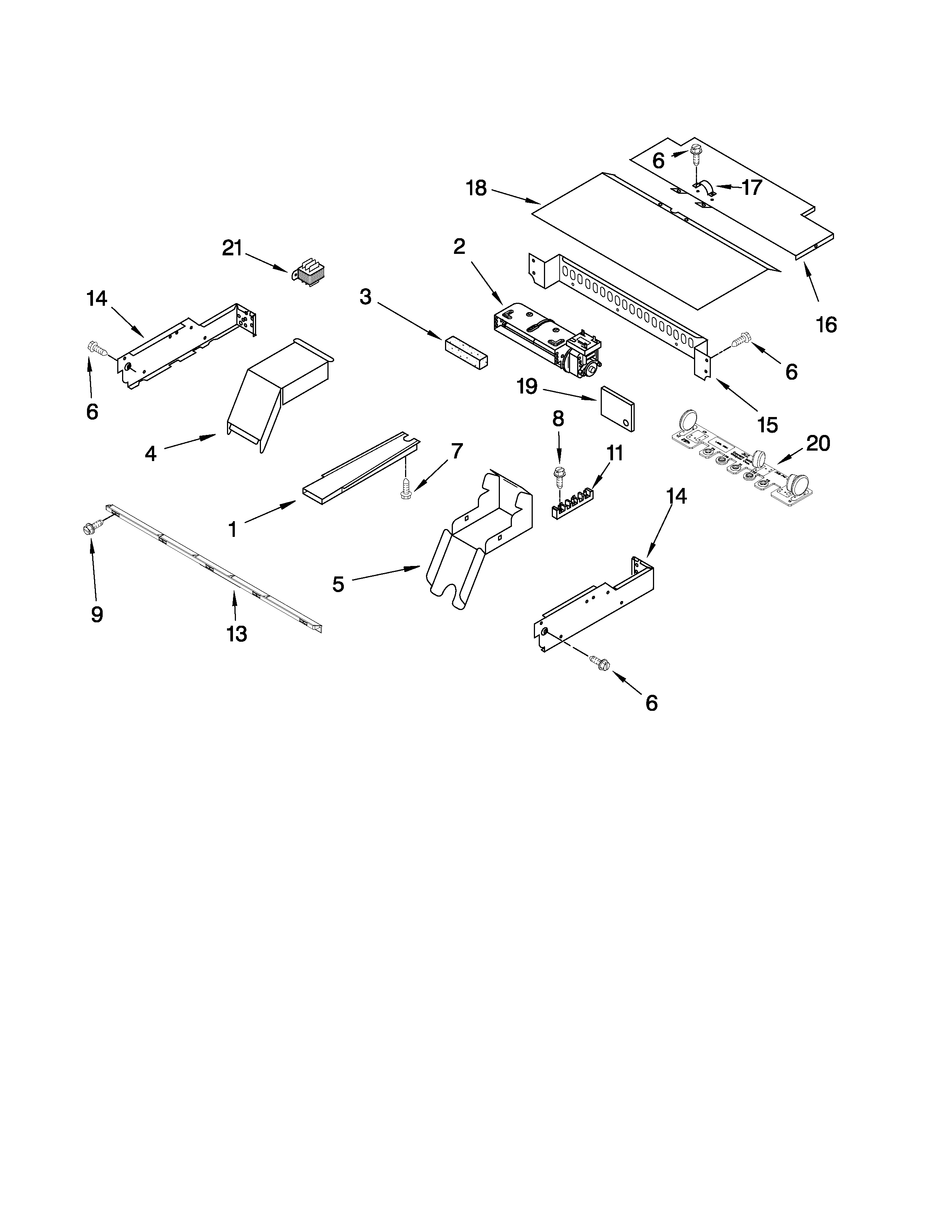 Whirlpool RBD245PRT04 top venting parts diagram