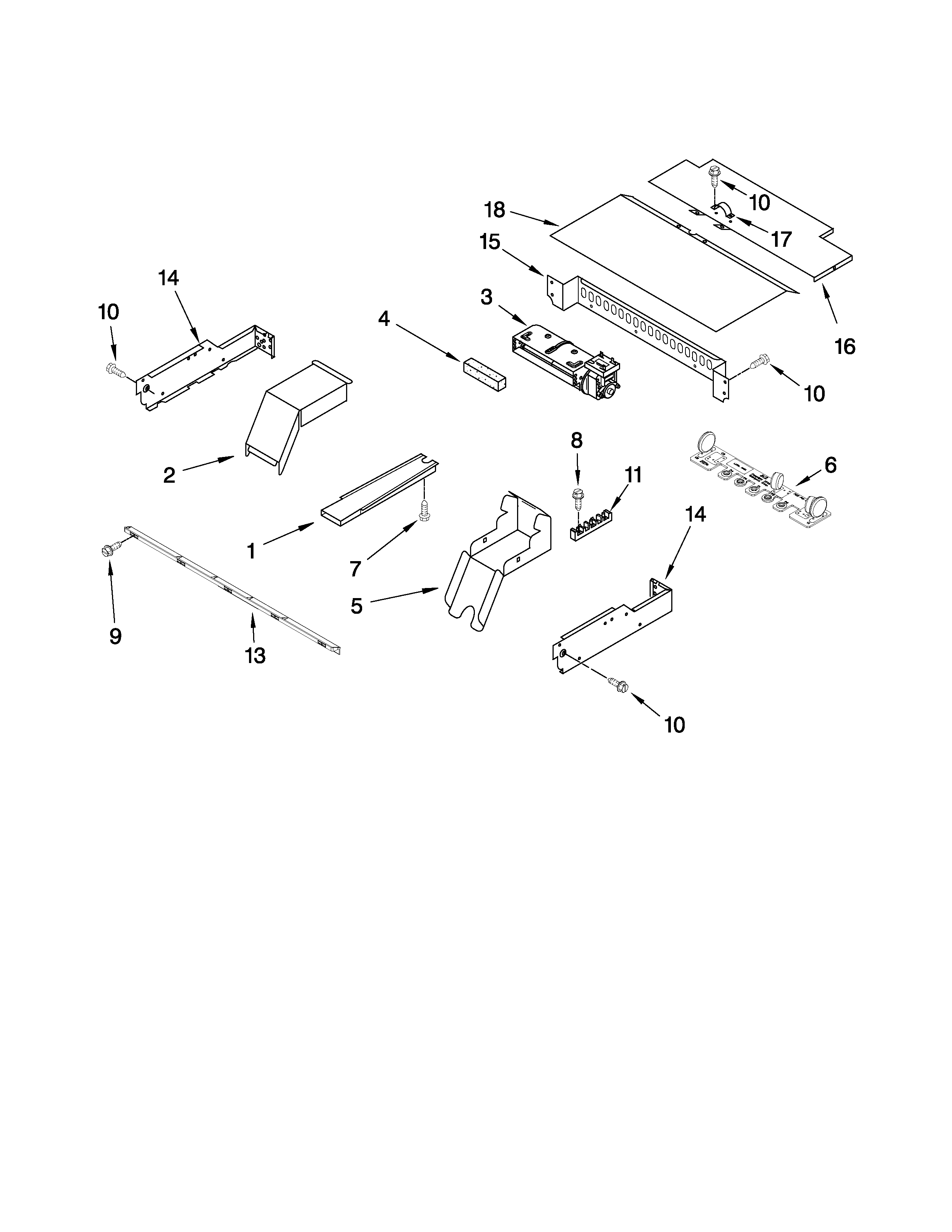 Whirlpool RBS245PRT04 top venting parts diagram
