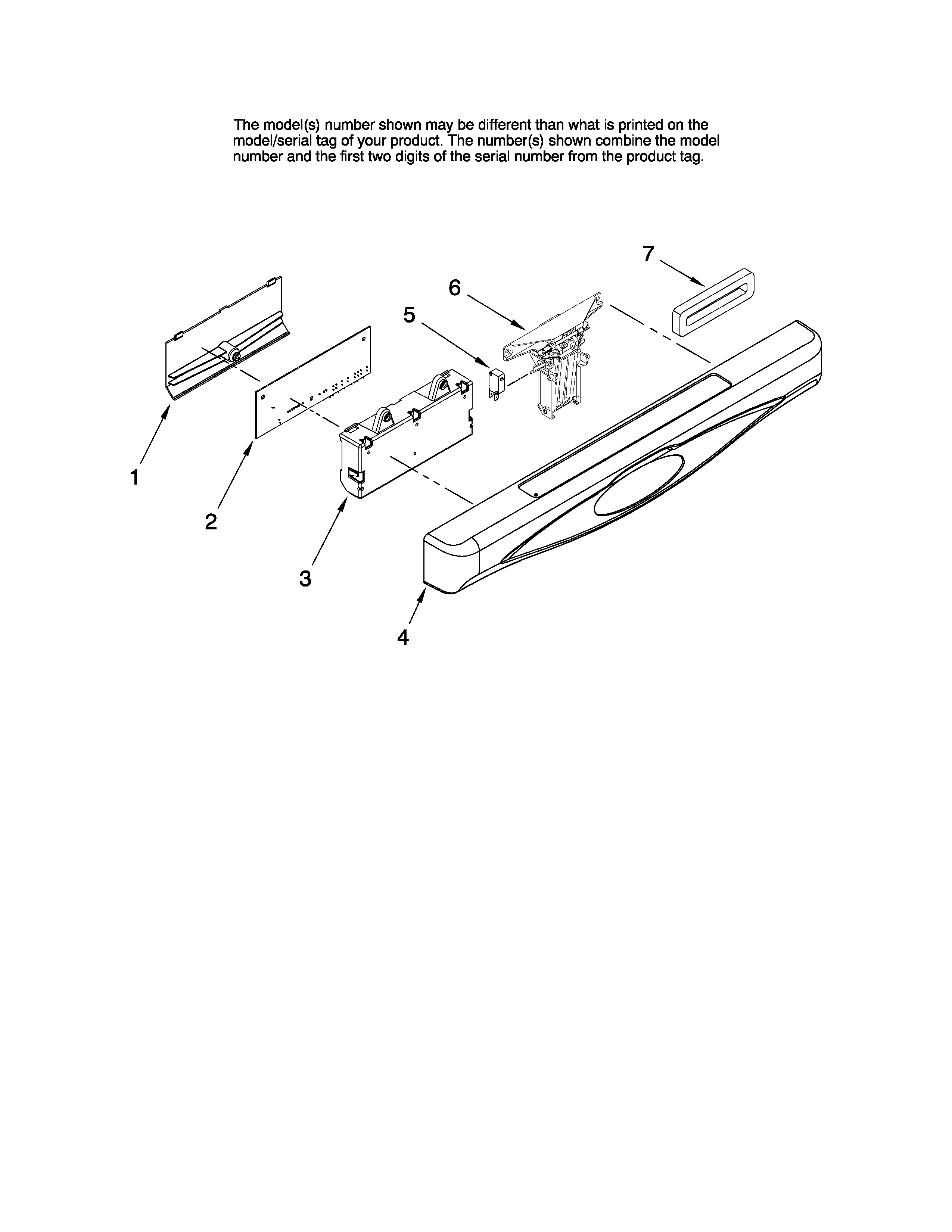 Maytag MDB4651AWS2 control panel parts diagram