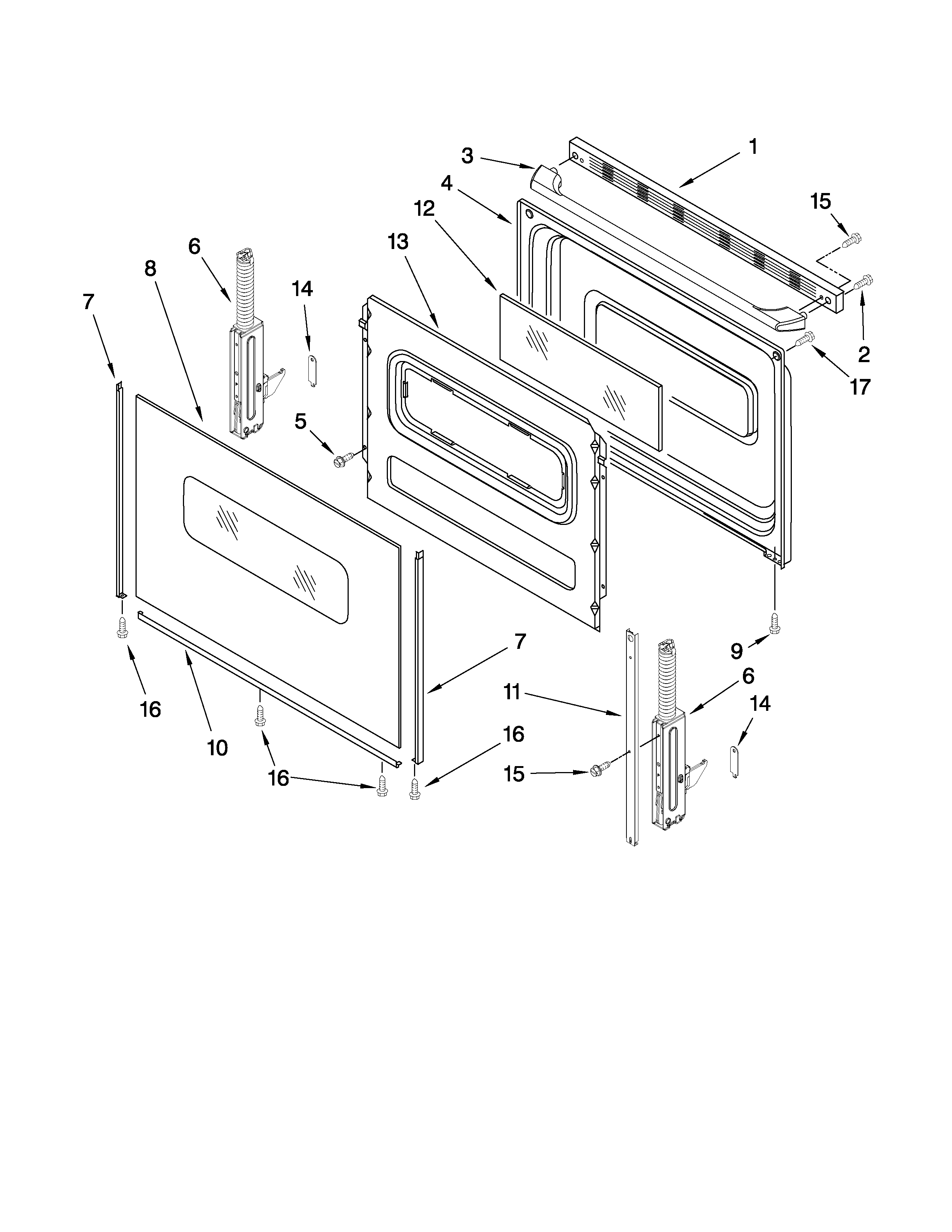 Ikea YIER320WW0 door parts diagram