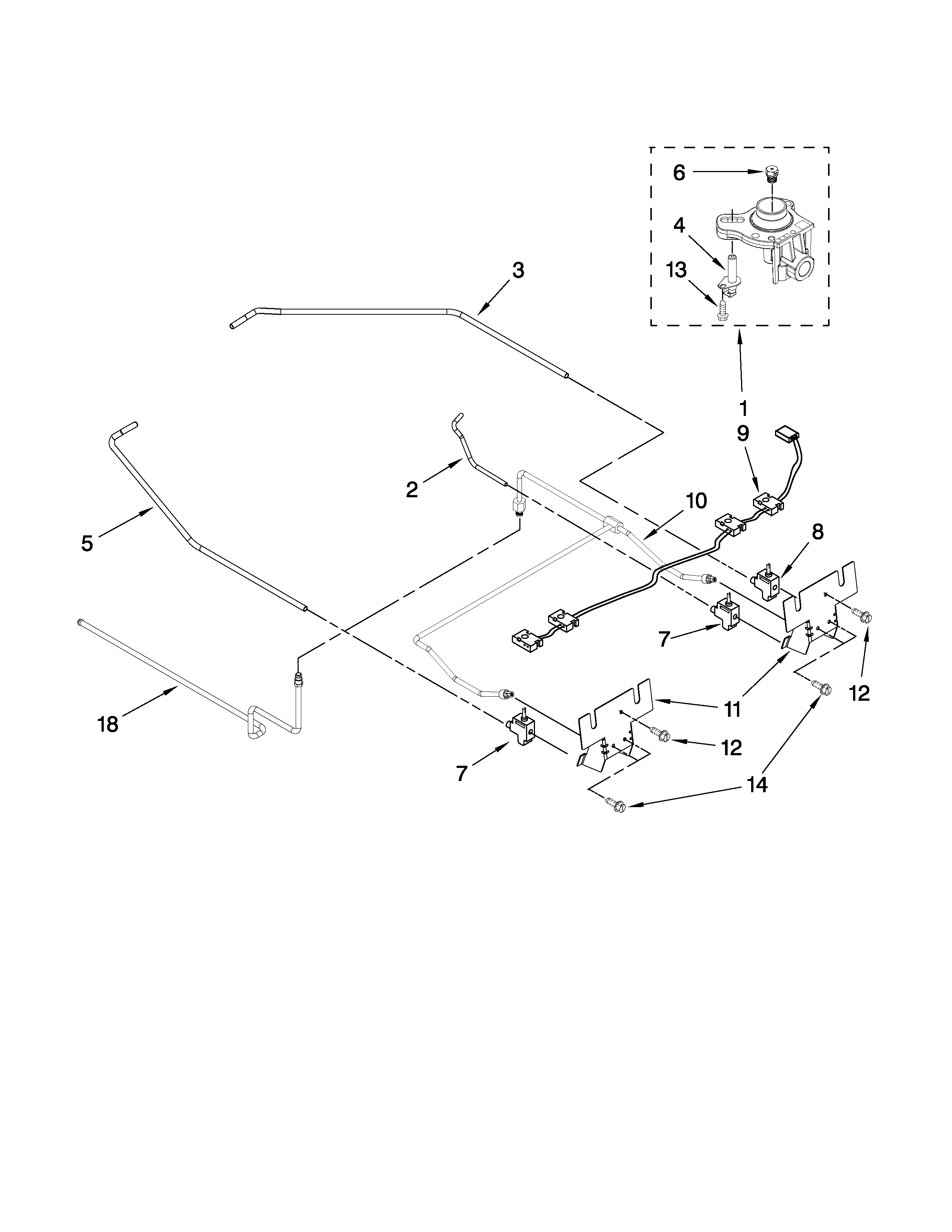 KitchenAid KGRS807SWH02 cooktop burner parts diagram