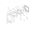 Whirlpool GBD279PVQ02 lower oven door parts diagram