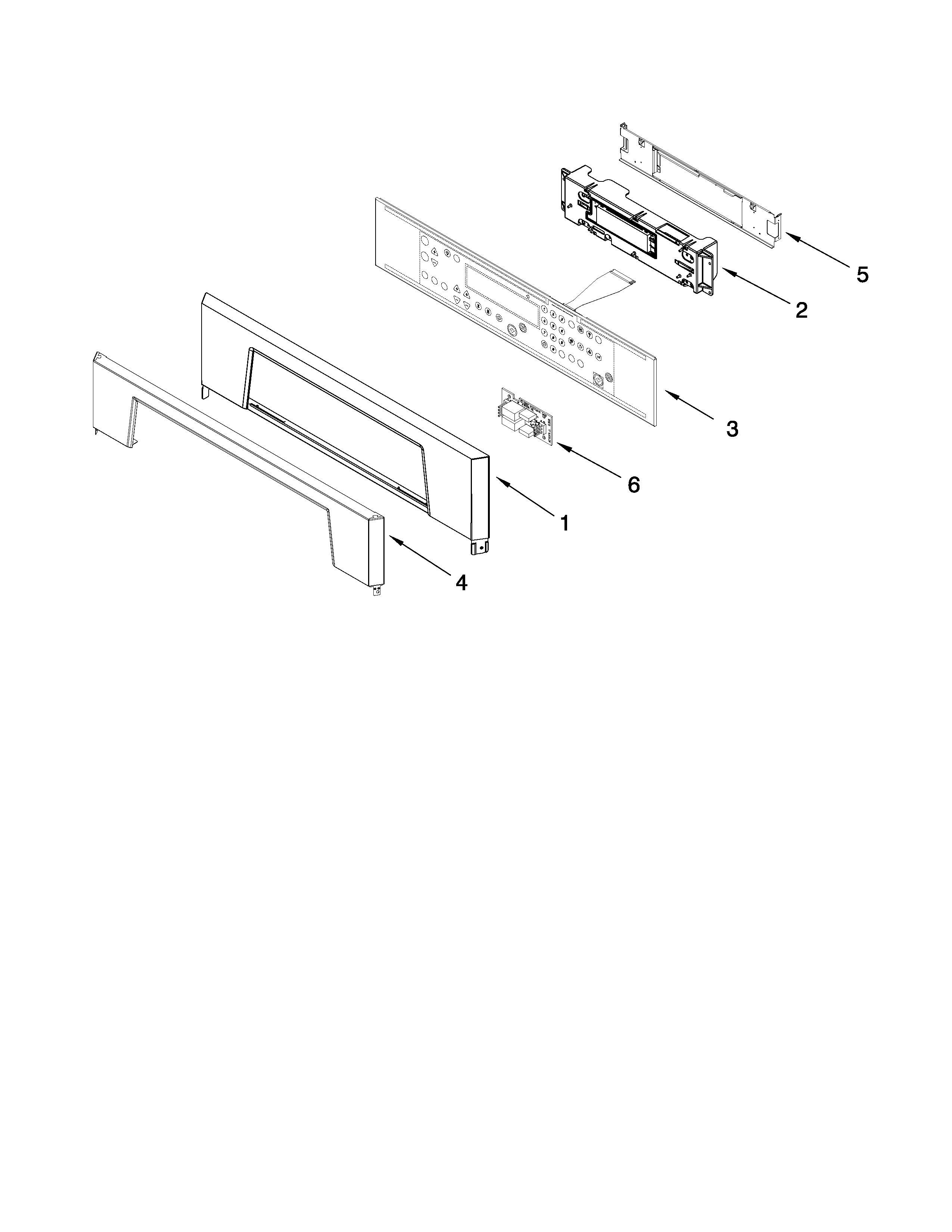 Whirlpool RBD307PVB02 control panel parts diagram