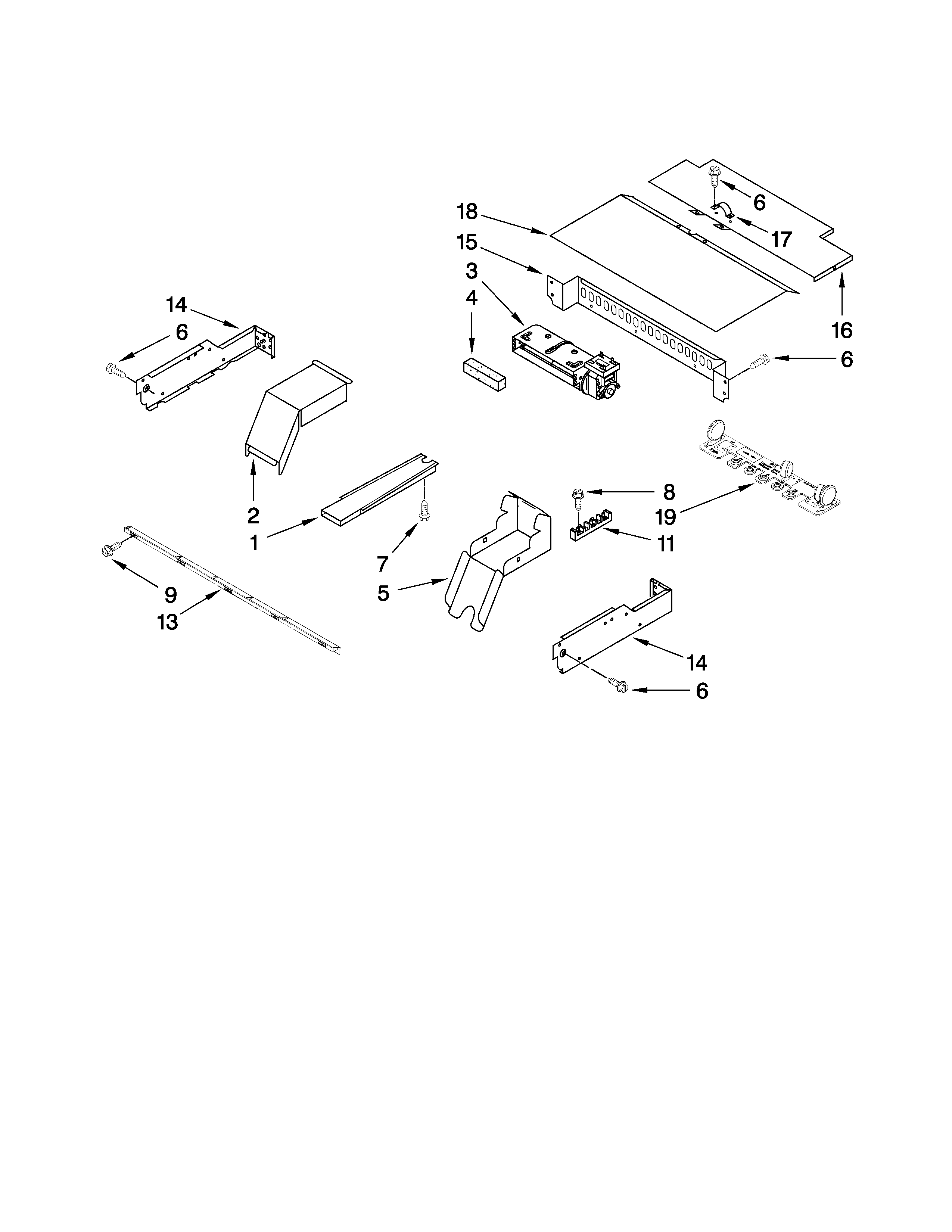 Whirlpool RBS305PVT02 top venting parts diagram