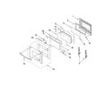 Whirlpool GBS309PVQ02 oven door parts diagram