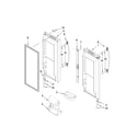 Amana AFB2234WEB2 refrigerator door parts diagram