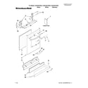 KitchenAid KUDC20CVSS2 door and panel parts diagram