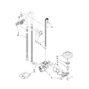 KitchenAid KUDC20CVSS2 fill, drain and overfill parts diagram