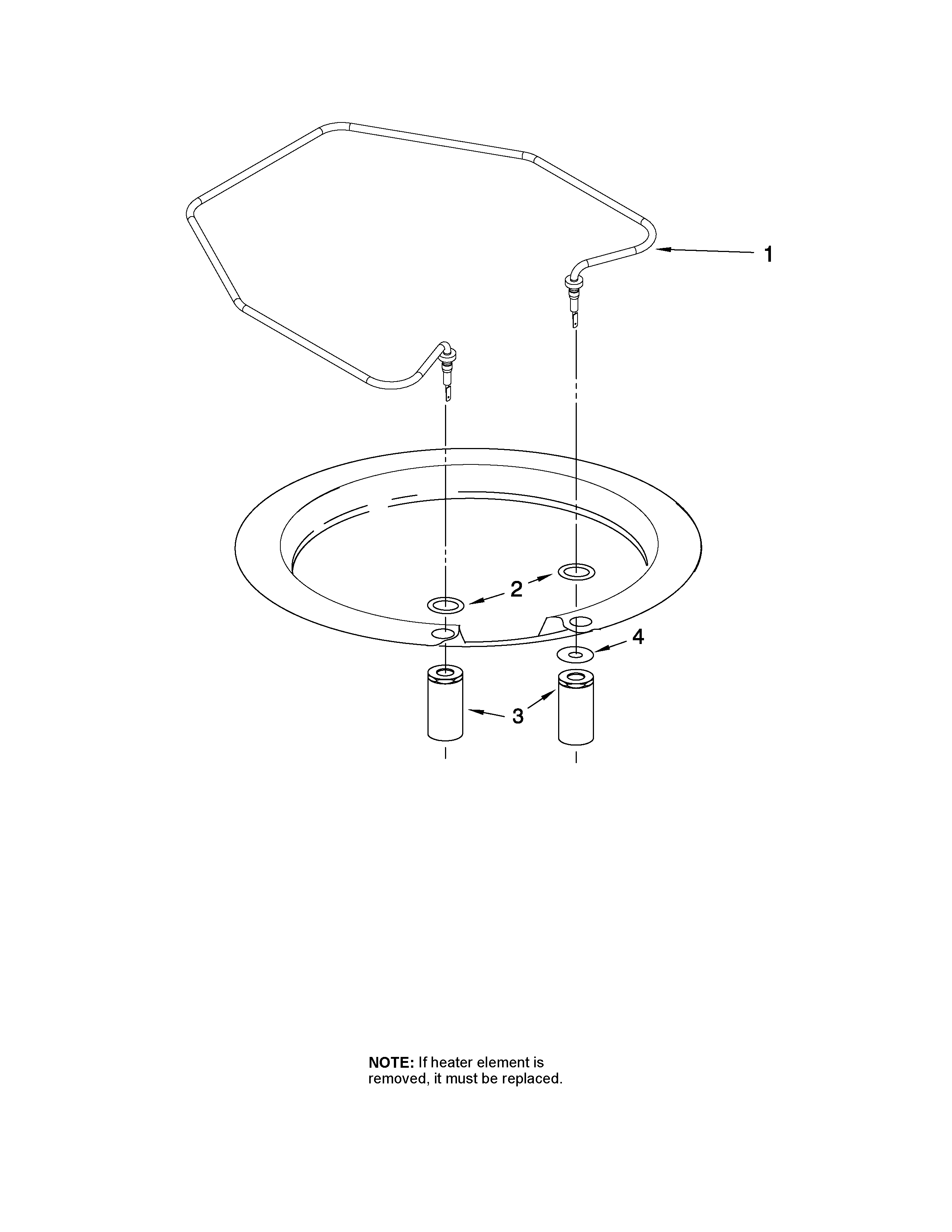 KitchenAid KUDC20CVWH2 heater parts diagram