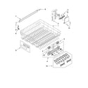 KitchenAid KUDC20CVSS2 upper rack a diagram