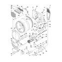 Whirlpool WED9600TA2 bulkhead parts diagram