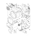 Whirlpool WED9150WW0 bulkhead parts diagram