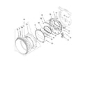 Whirlpool WED9150WW0 door parts diagram