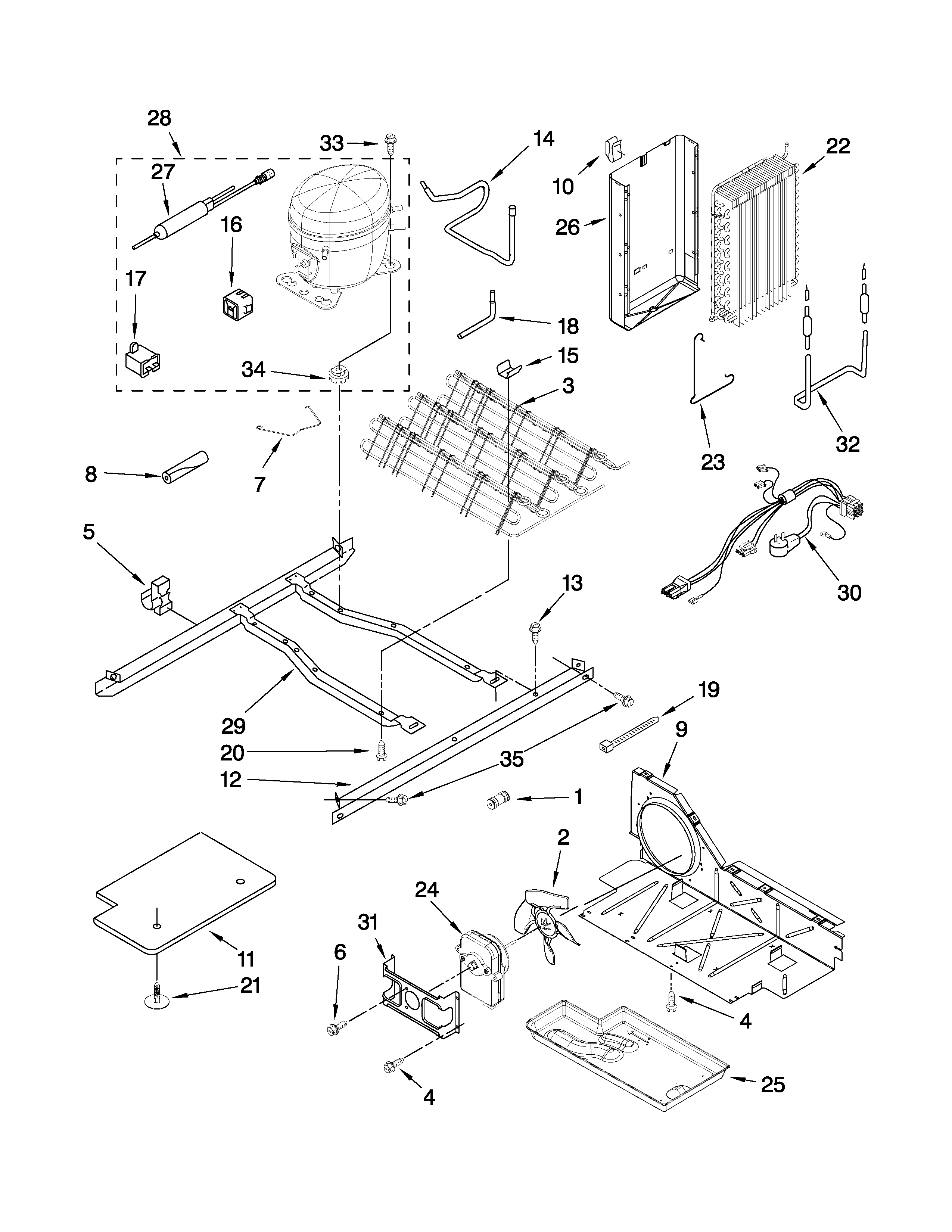 Maytag MSD2572VEW00 unit parts diagram