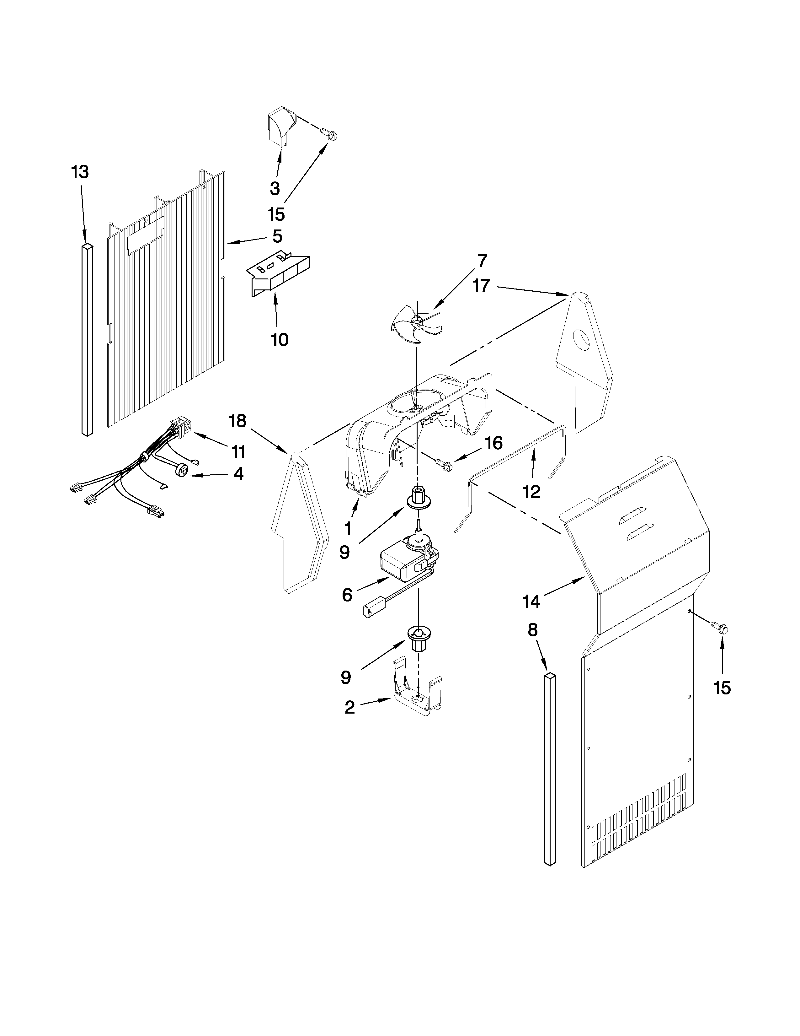 Maytag MSD2572VEW00 air flow parts diagram