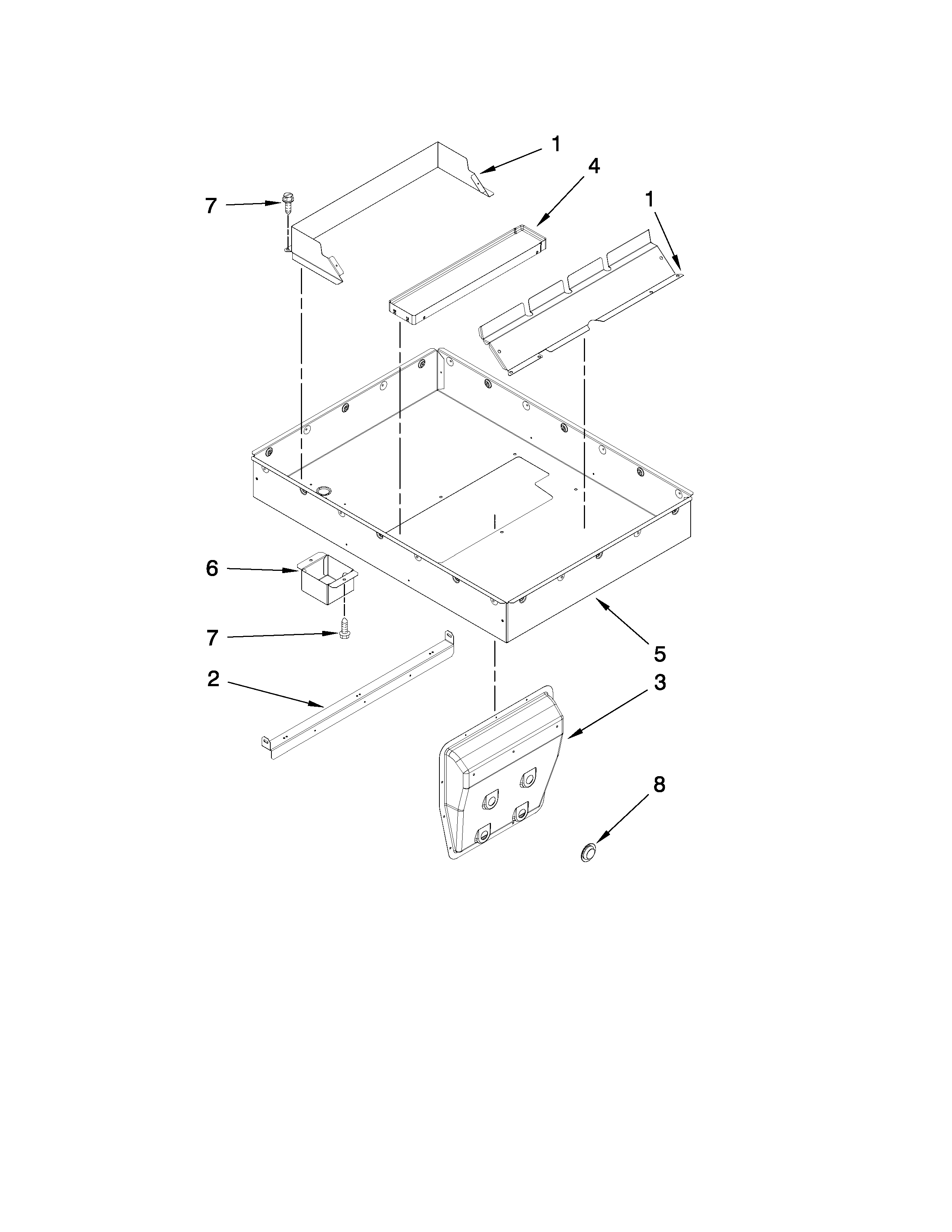 Jenn-Air JED3536WF00 burner box assembly diagram