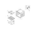 Whirlpool RBS307PVS02 internal oven parts diagram