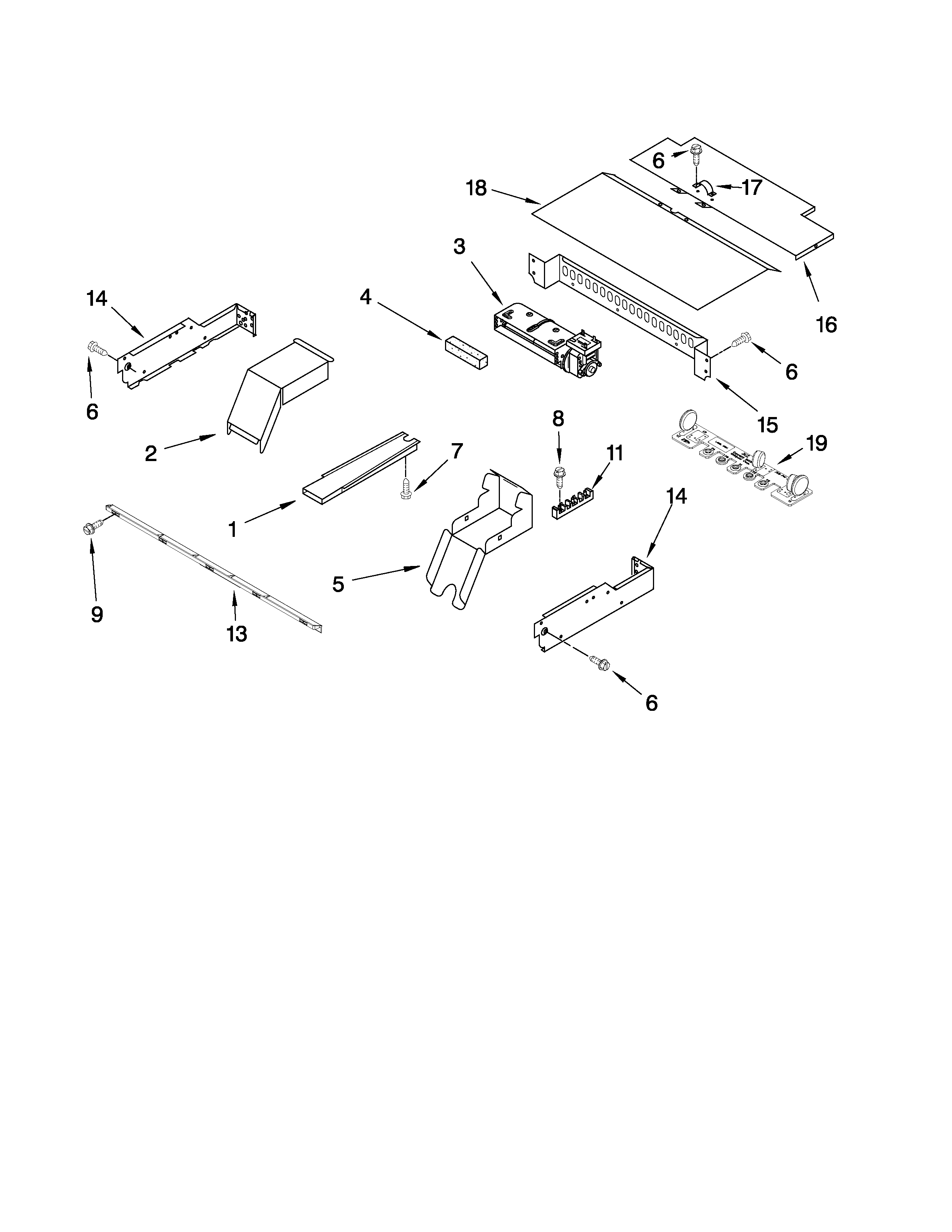 Whirlpool RBS307PVS02 top venting parts diagram