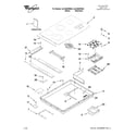 Whirlpool GJC3655RS06 cooktop parts diagram