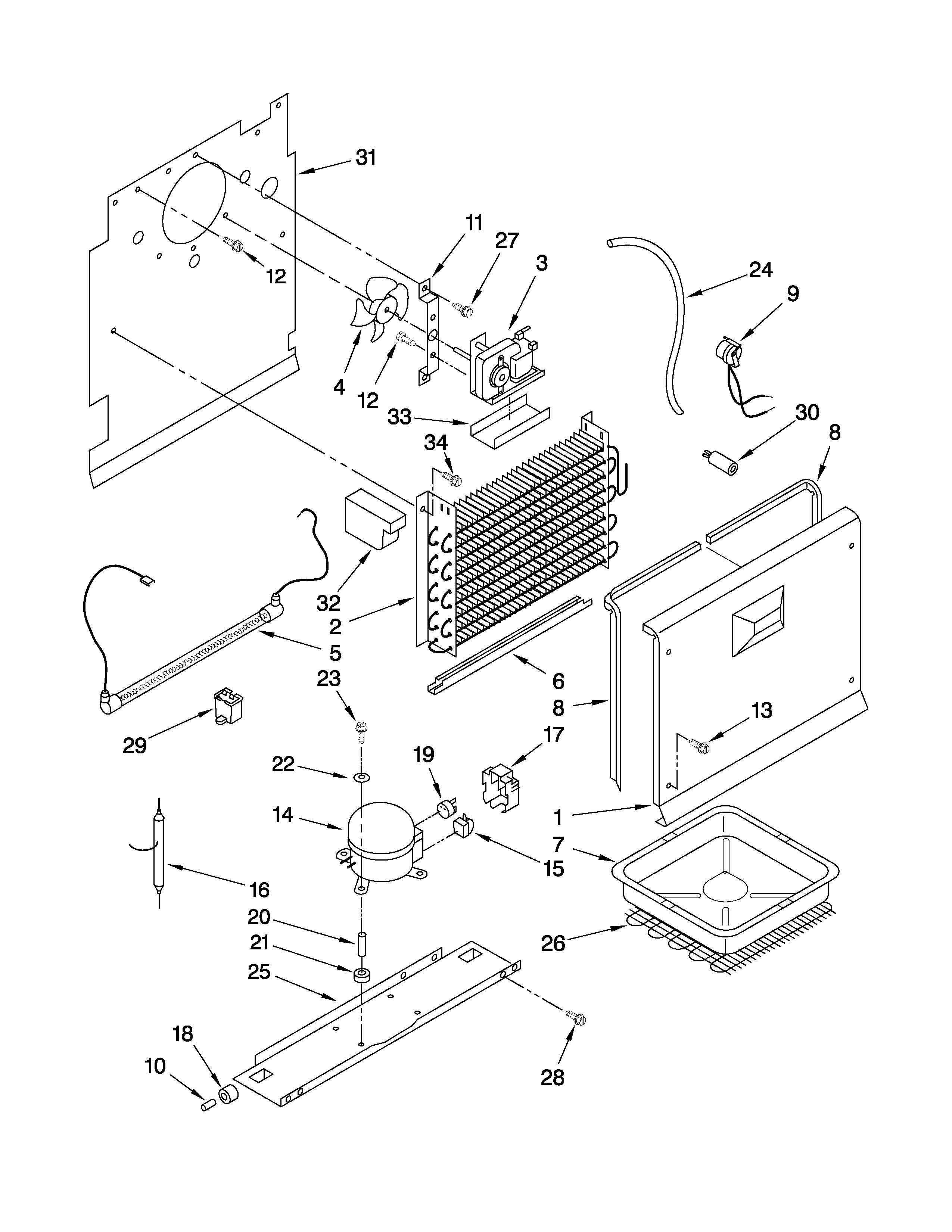 Whirlpool 7EV187NYRV05 unit parts diagram
