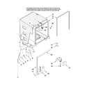 Maytag MDB5601AWW2 tub and frame parts diagram