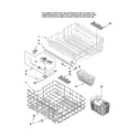Maytag MDB5601AWW2 upper and lower rack parts diagram