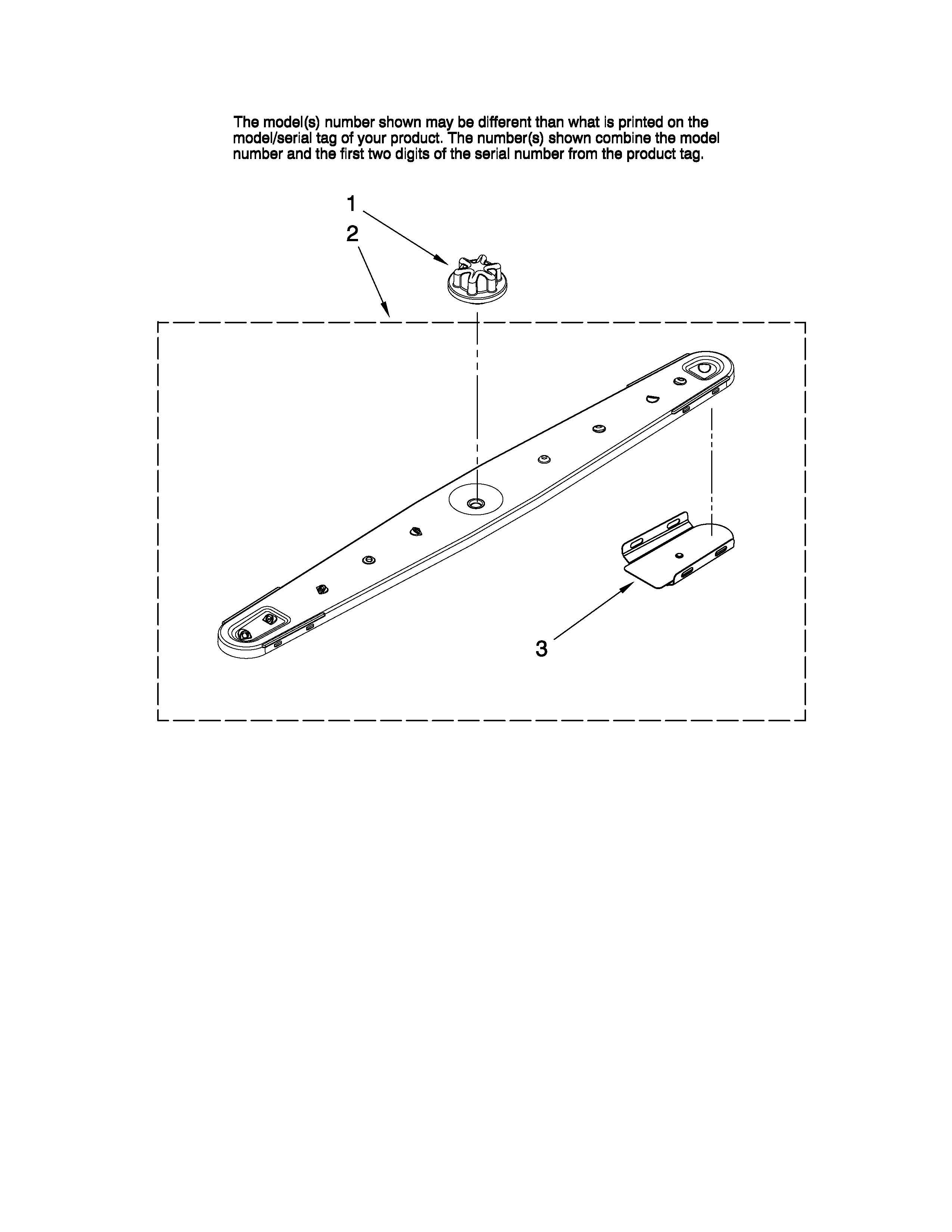 Maytag MDB6759AWB2 lower washarm parts diagram