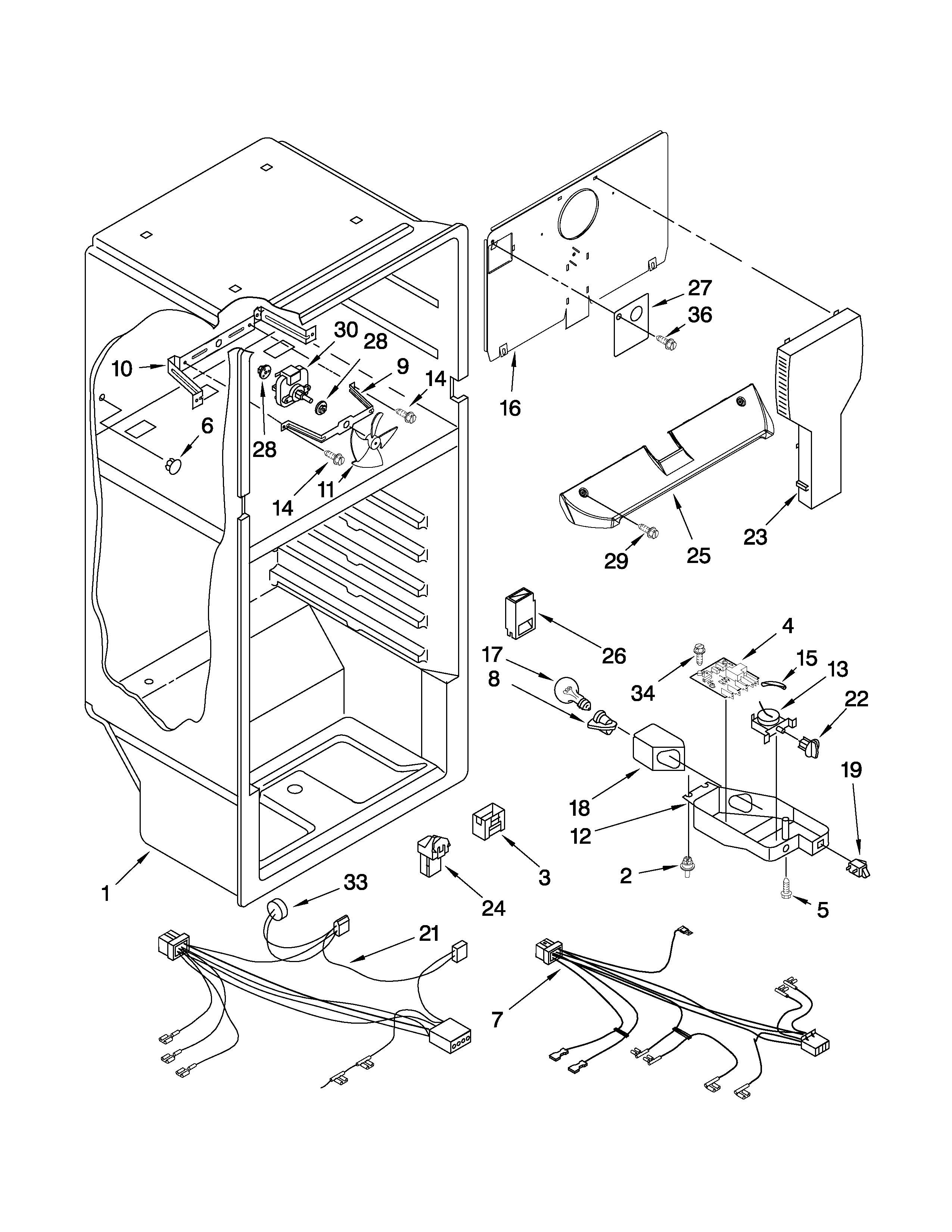 Amana ATF1822MRE00 liner parts diagram