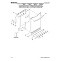 Maytag MDBH968AWS1 door and panel parts diagram