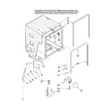 Maytag MDBH968AWS1 tub and frame parts diagram