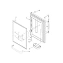 Whirlpool EB9FVBXWB00 refrigerator door parts diagram