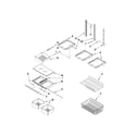 Whirlpool EB9FVBXWB00 shelf parts diagram
