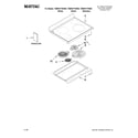 Maytag YMERH770WS0 cooktop parts diagram