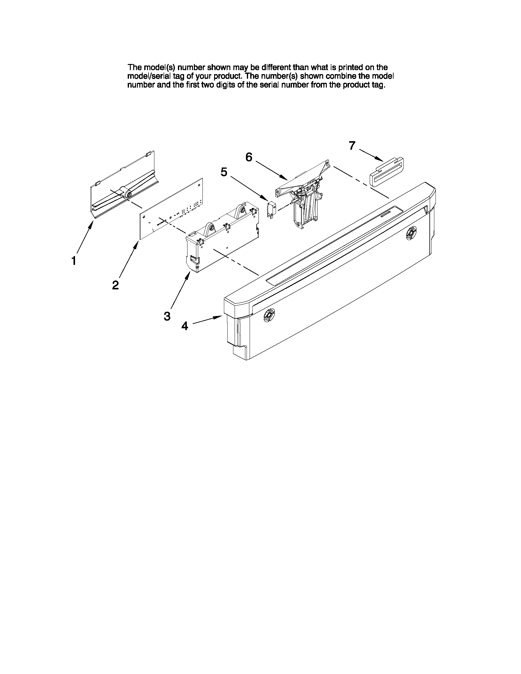 Maytag MDBH968AWS2 control panel parts diagram