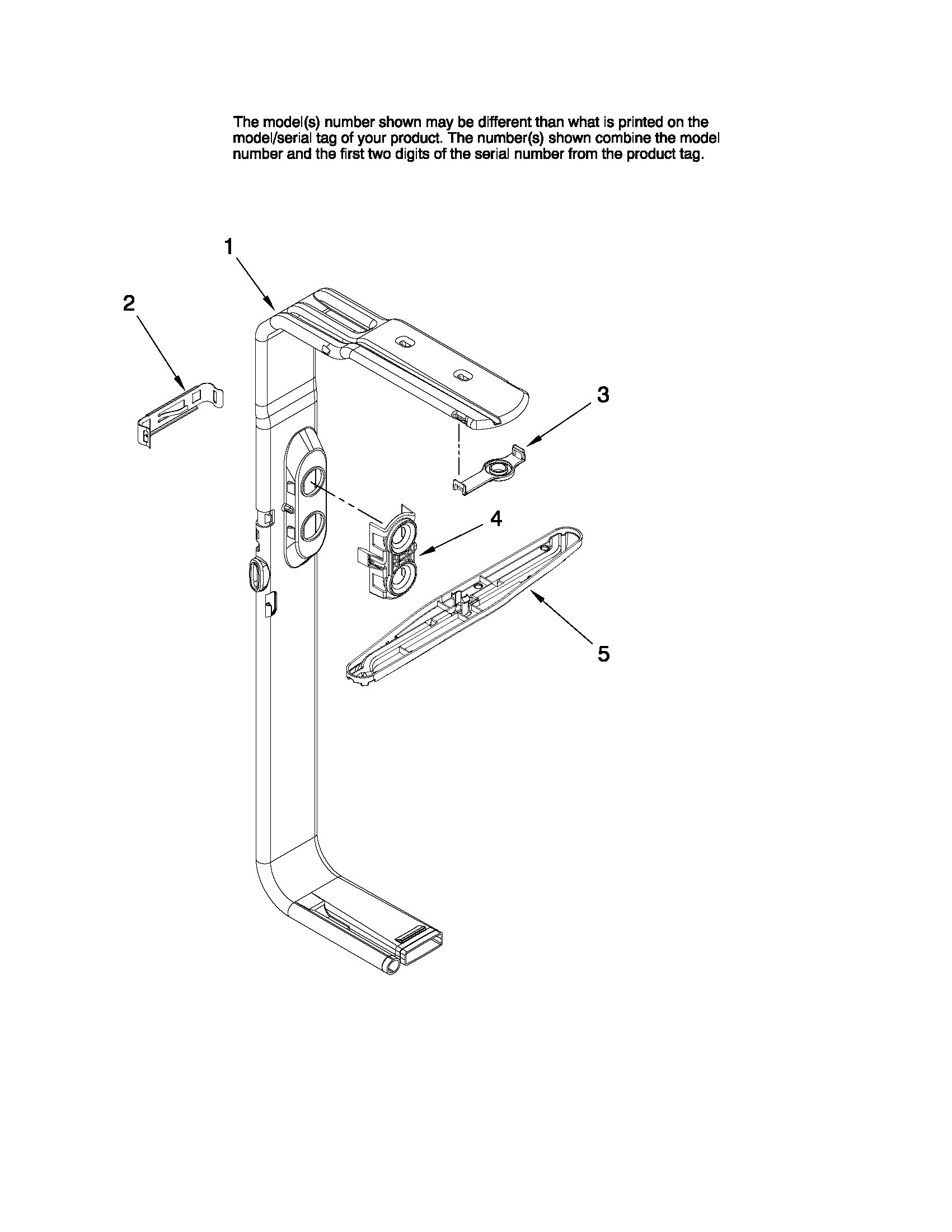 Maytag MDBH968AWS2 upper wash and rinse parts diagram