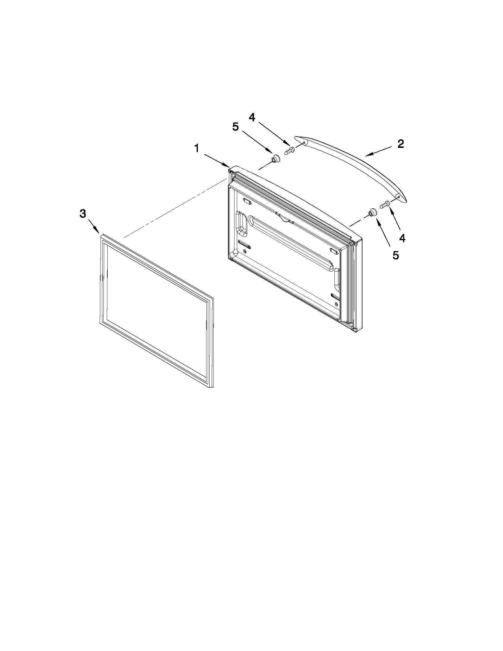 Maytag MFF2558VEB1 freezer door parts diagram