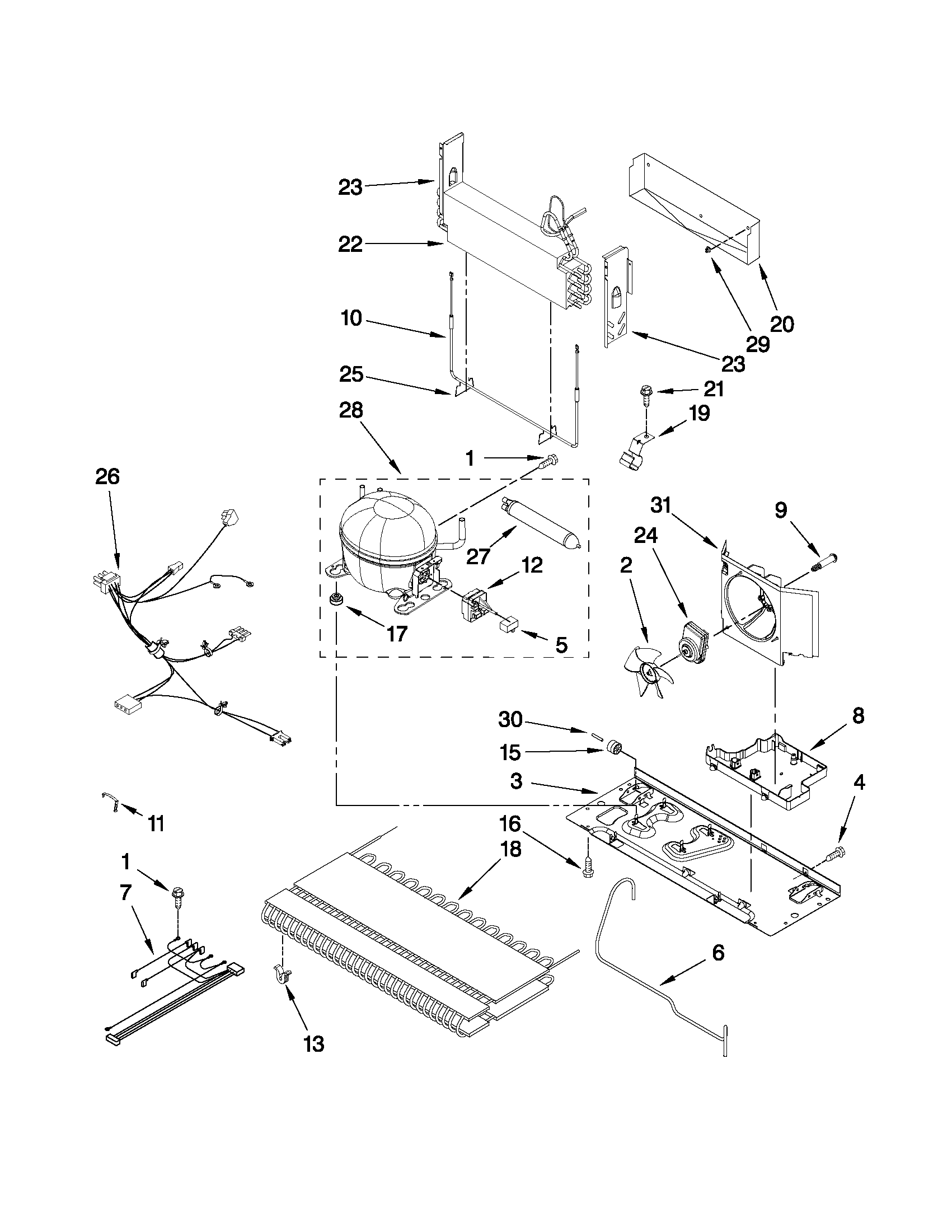 Maytag MFF2558VEB1 unit parts diagram